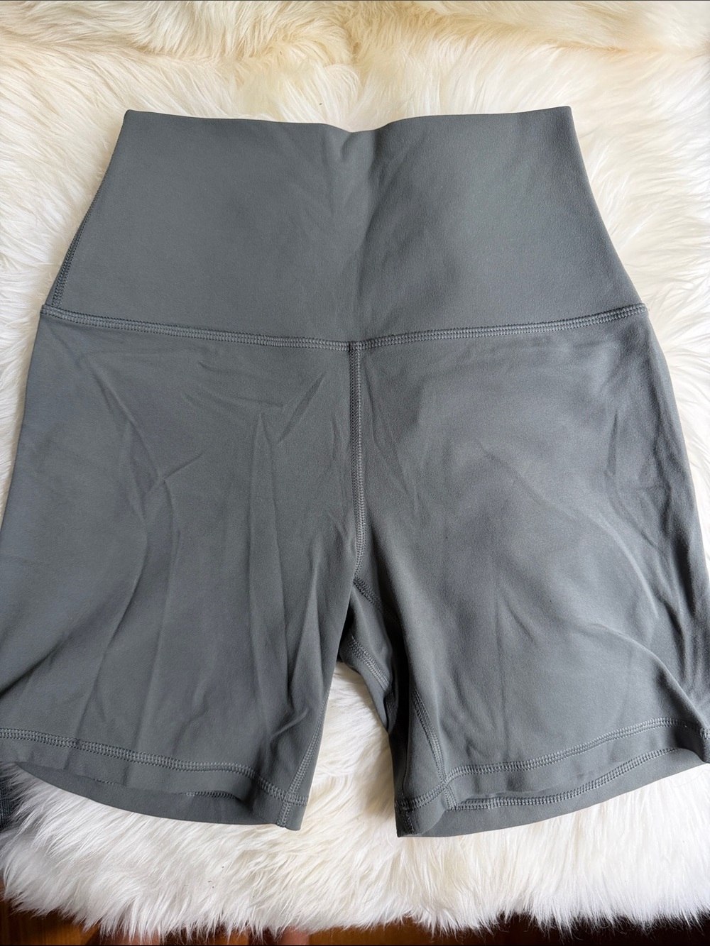 CRZ YOGA High-Waist Grey Bike Shorts